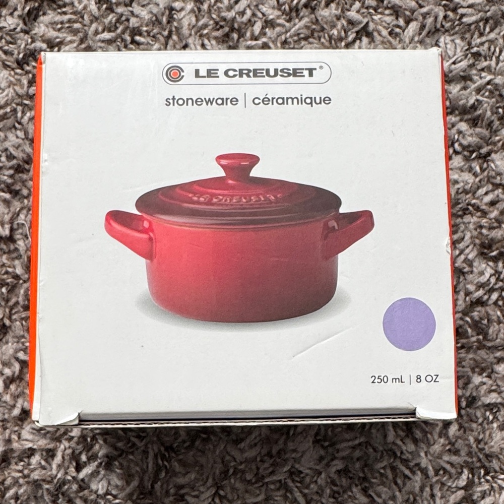 Le Creuset Cherry Red Stoneware Mini Cocotte